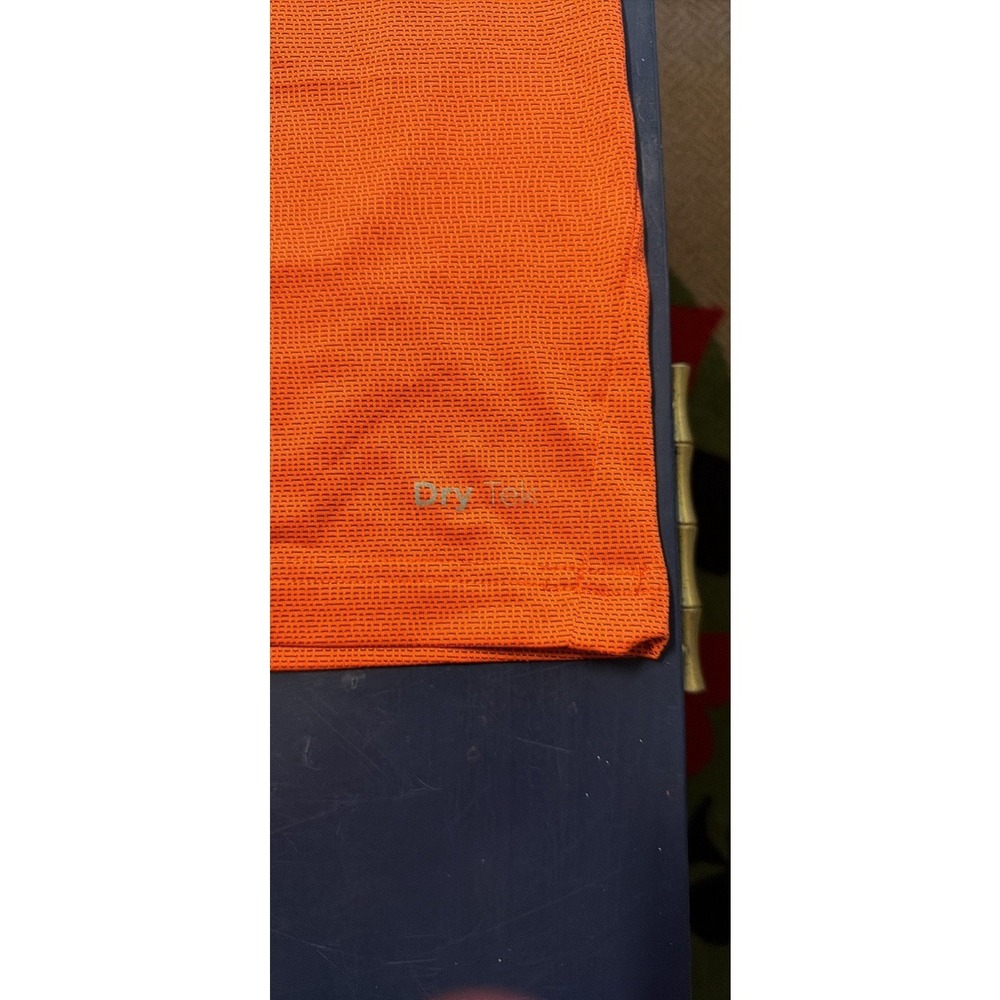 Tek Gear Dry Tek Mens Orange Activewear T-Shirt Large Short Sleeve Gym Workout